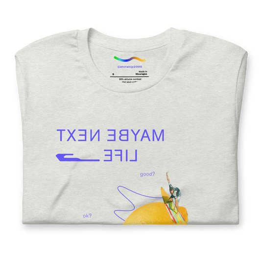 "Maybe next life" Unisex t-shirt